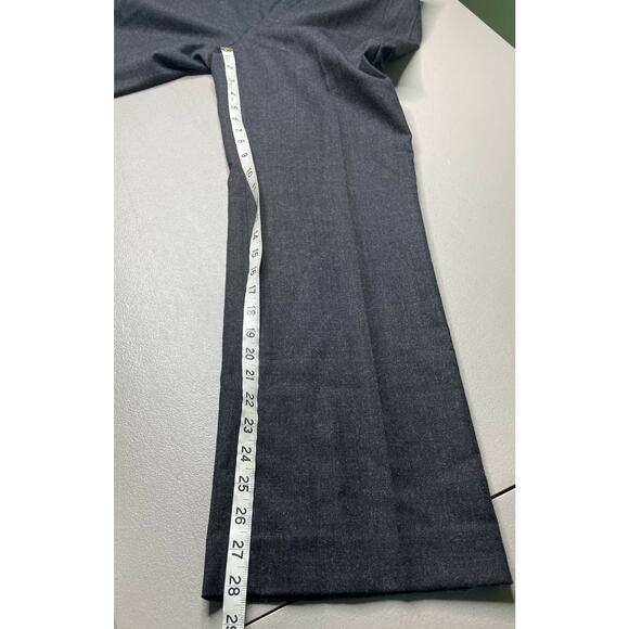 Gap Dress Pants Straight Leg Mid-Rise‎ Wool Blend Stretch Casual Career Gray 8 A - Picture 9 of 10